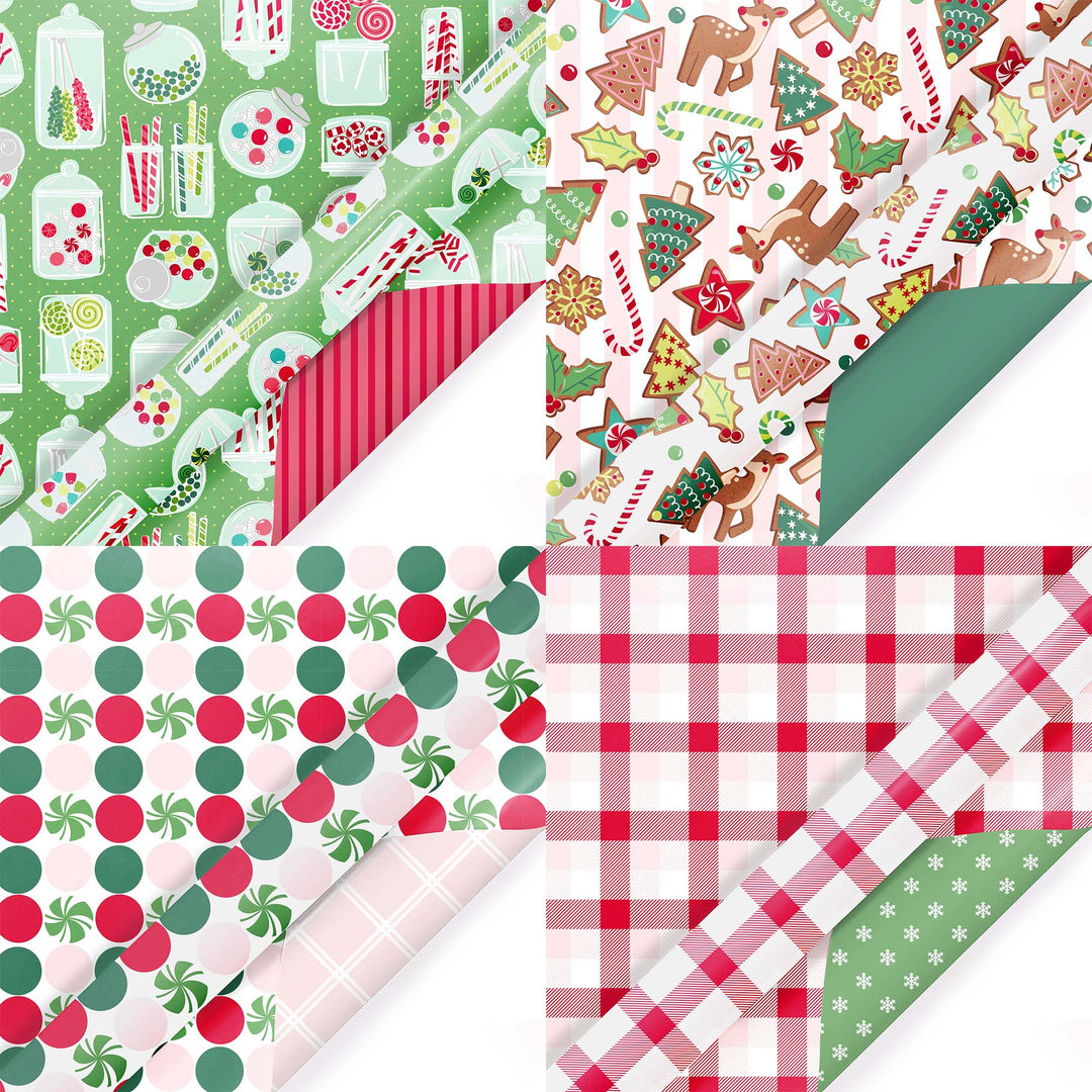 30" x 10' Wrapping Paper Bundle (4-pack) | Sweet Treats LaRibbons Wholesale