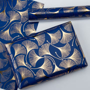 Gift Wrapping Paper Roll - Gold Foil Ginkgo Design - 30 inch x 16.5 feet Roll