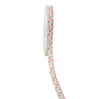 Spring Poppy Grosgrain Ribbon, fresh red poppy pattern, ideal for baby shower decor