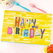 14" x 9" x 4.3" Happy Birthday Collapsible Magnetic Gift Box - 2 Pcs Tissue Paper