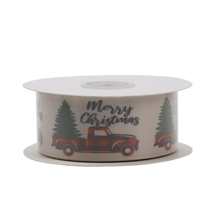 1 1/2" TREE WAGON GROSGRAIN RIBBON LaRibbons and Crafts