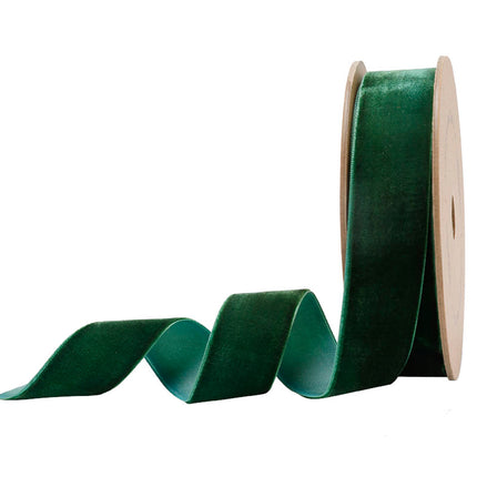 1" Velvet Ribbon | Spruce | 10 Yard Roll LaRibbons and Crafts