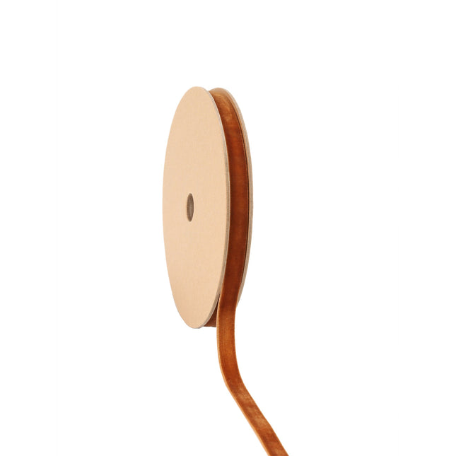 3/8" Velvet Ribbon | Cognac| 10 Yard Roll LaRibbons and Crafts