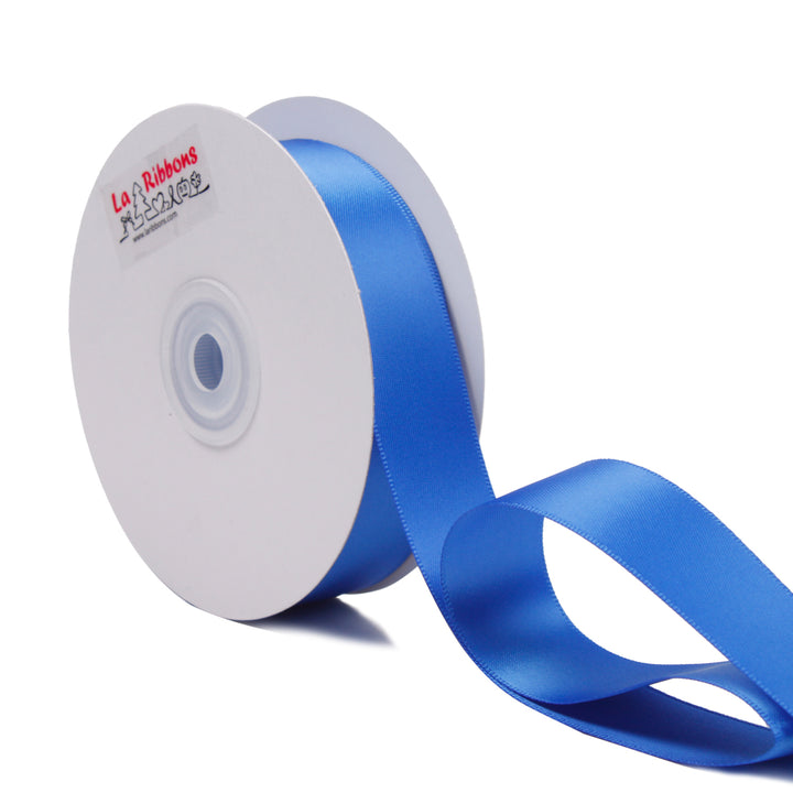 1 inch royal blue double face satin ribbon