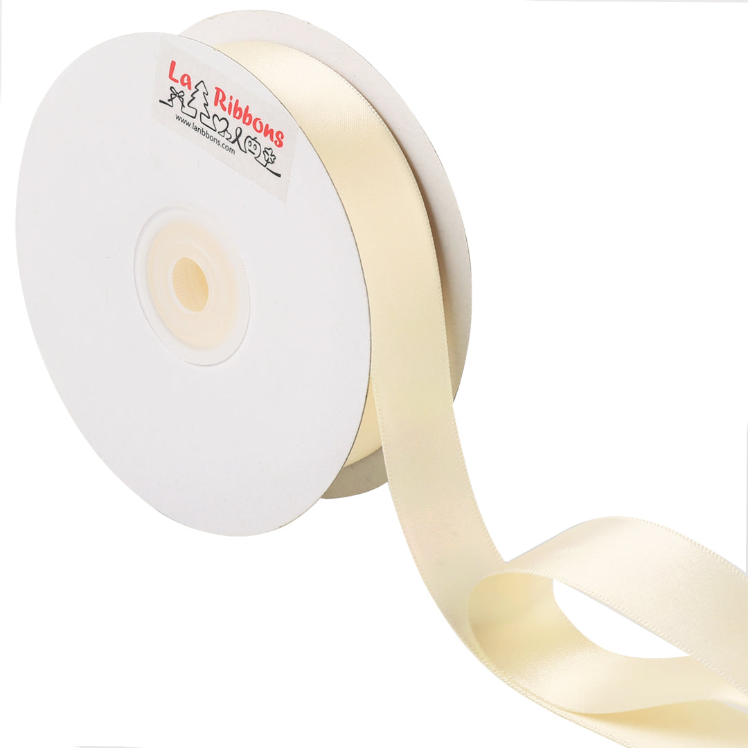 1 inch ivory double face satin ribbon