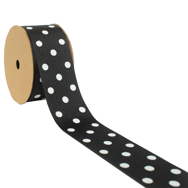 1 1/2" Polka Dot Grosgrain Ribbon -25 Yards