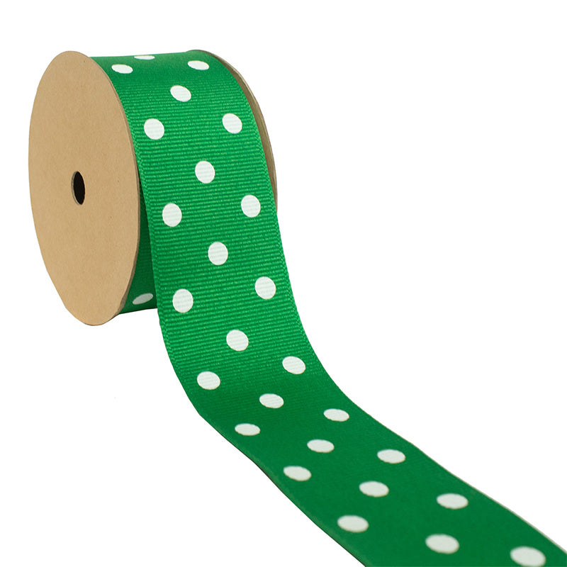 1 1/2" Polka Dot Grosgrain Ribbon -25 Yards