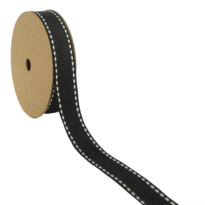 Saddle Stitch Grosgrain Ribbon - 25 Yard Spool