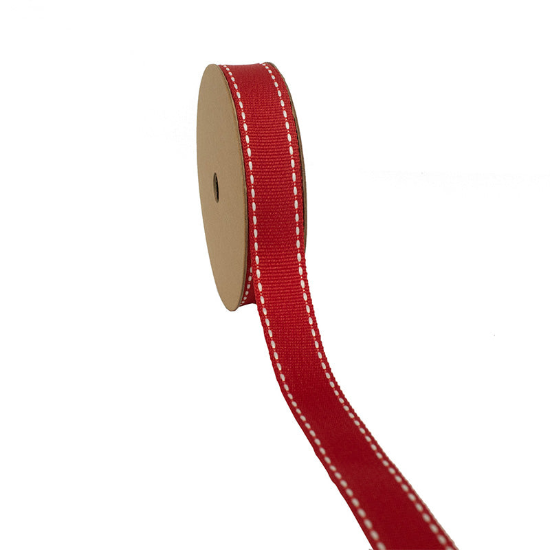 Saddle Stitch Grosgrain Ribbon - 25 Yard Spool