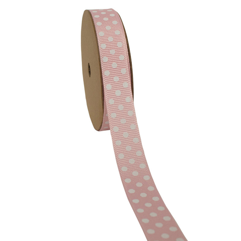 5/8" Grosgrain Confetti Dot Grosgrain Ribbon - 25 Yards