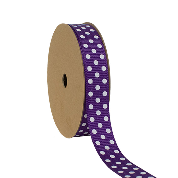 5/8" Grosgrain Confetti Dot Grosgrain Ribbon - 25 Yards