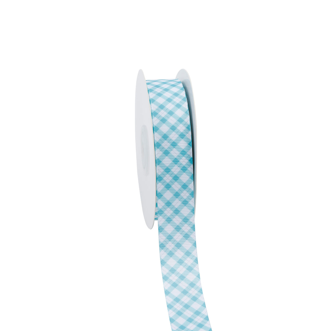 ICE PLAID GROSGRAIN RIBBON