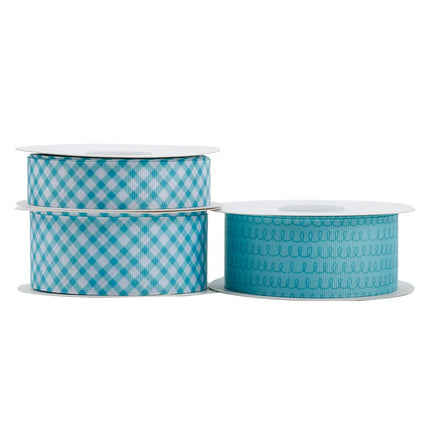 ICE PLAID GROSGRAIN RIBBON LaRibbons and Crafts