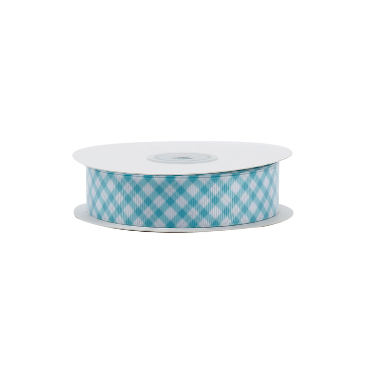 ICE PLAID GROSGRAIN RIBBON