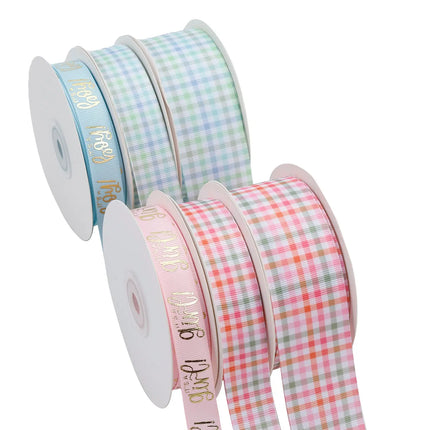 GIRL PLAID GROSGRAIN RIBBON LaRibbons and Crafts