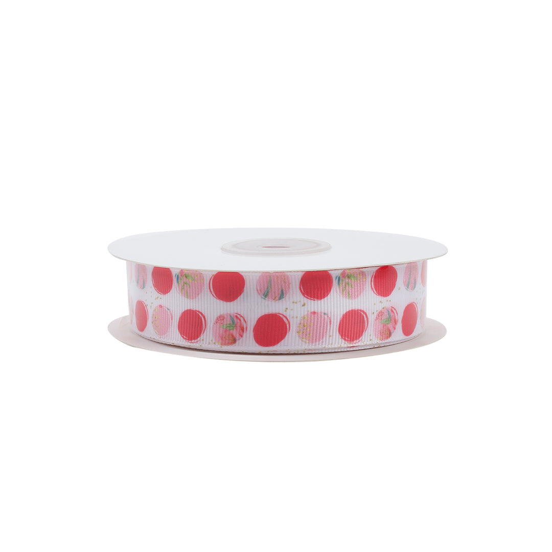 7/8" LOVE DOTS GROSGRAIN RIBBON