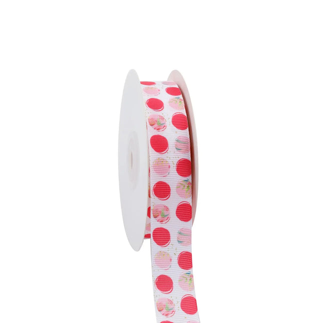 7/8" LOVE DOTS GROSGRAIN RIBBON LaRibbons and Crafts