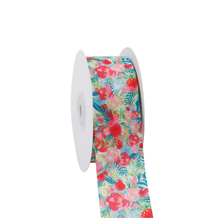 1 1/2" FLORAL BEAUTY GROSGRAIN RIBBON