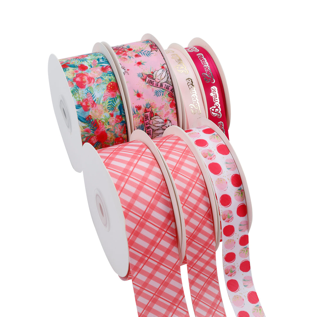 1 1/2" FLORAL BEAUTY GROSGRAIN RIBBON