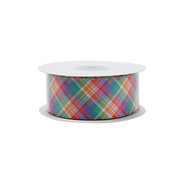 SPRING PLAID GROSGRAIN RIBBON LaRibbons and Crafts