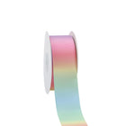 Pastel rainbow grosgrain ribbon spool â€” perfect for kidsâ€™ party decor, gift wrapping, and craft projects.