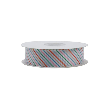 MERRY STRIPE GROSGRAIN RIBBON LaRibbons and Crafts