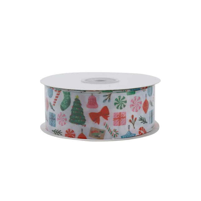 1 1/2" MERRY FUN GROSGRAIN RIBBON LaRibbons and Crafts