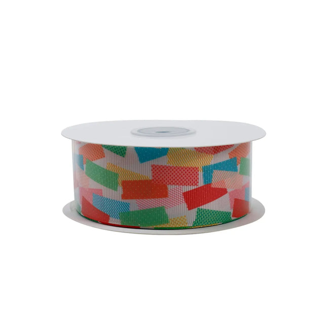 1 1/2" TICKER TAPE GROSGRAIN RIBBON LaRibbons and Crafts