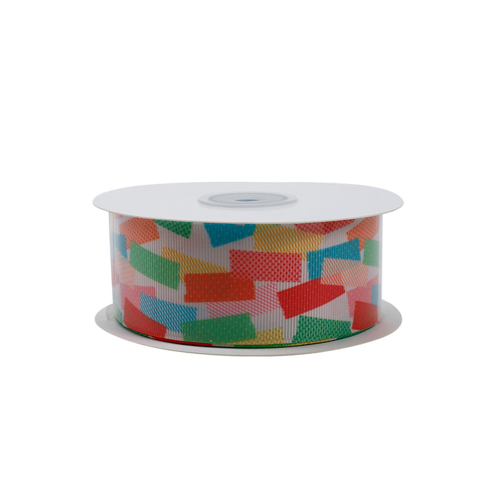 1 1/2" TICKER TAPE GROSGRAIN RIBBON