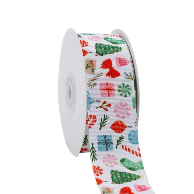 1 1/2" MERRY FUN GROSGRAIN RIBBON LaRibbons and Crafts