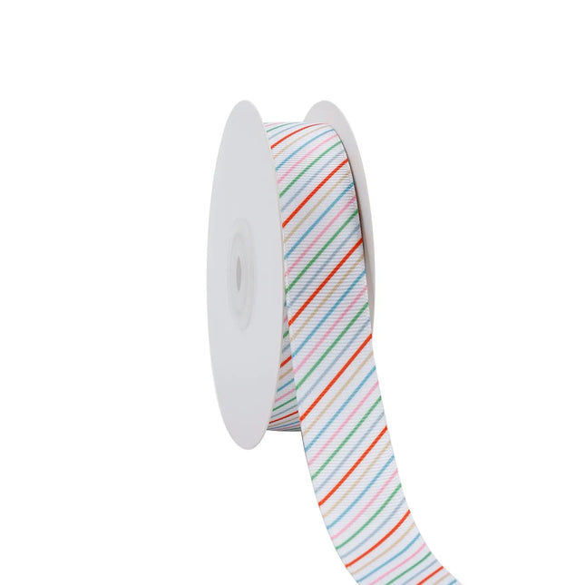MERRY STRIPE GROSGRAIN RIBBON LaRibbons and Crafts