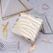 Metallic Zebra Gold Foil/White Wrapping Paper Roll - 30" X 16'/Roll