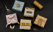 Metallic Zebra Gold Foil/White Wrapping Paper Roll - 30" X 16'/Roll